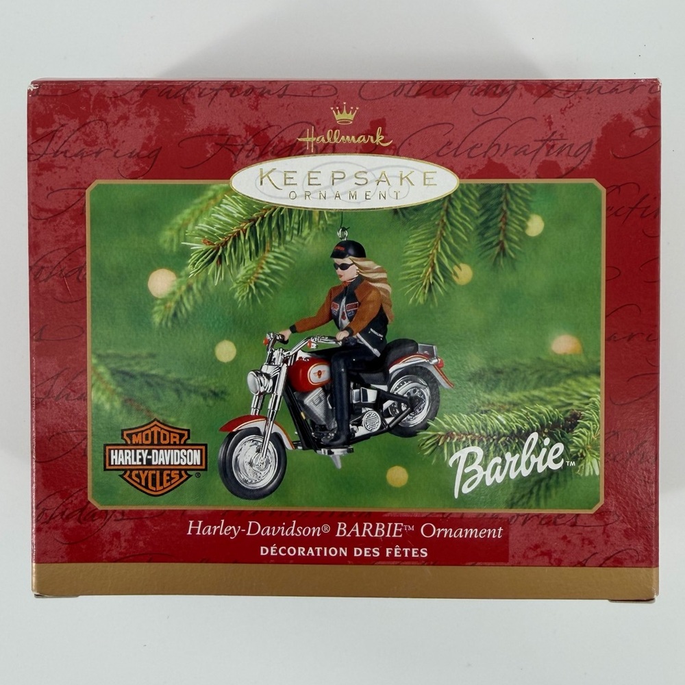 NEW Hallmark Harley Davidson Barbie Keepsake Ornament, 2001, New in Box